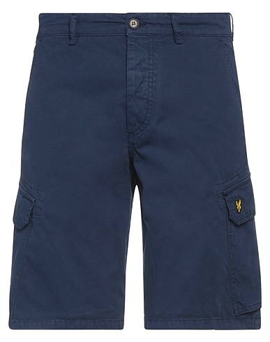 LYLE & SCOTT Shorts & Bermuda Navy blue 100% Cotton