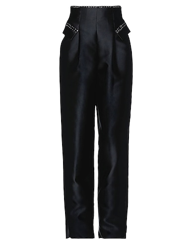 EMPORIO ARMANI Casual pants Black 86% Polyester, 14% Silk, Glass