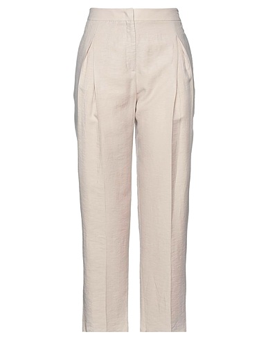 AGNONA Pantalone Beige 87% Lino, 13% Poliammide