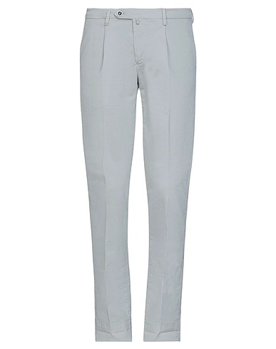 FRANCO BELARDI Gubbio Casual trouser Light grey 97% Cotton, 3% Elastane