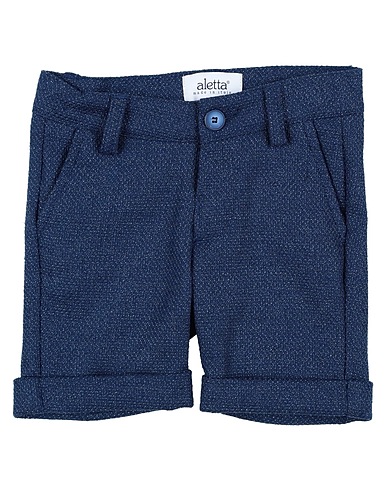 ALETTA Shorts & Bermuda Midnight blue 36% Polyester, 30% Cotton, 19% Viscose, 13% Linen, 2% Elastane