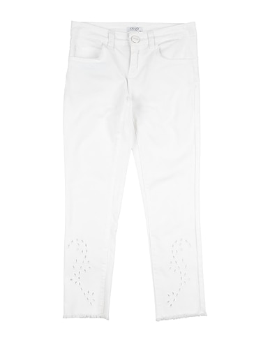 LIU •JO Casual trouser White 97% Cotton, 3% Elastane, Polyester