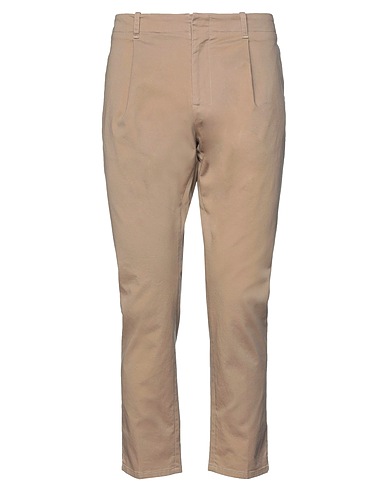 GREY DANIELE ALESSANDRINI Casual trouser Camel 97% Cotton, 3% Elastane