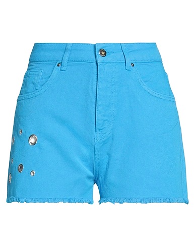 SHOPART Denim shorts Azure 100% Cotton