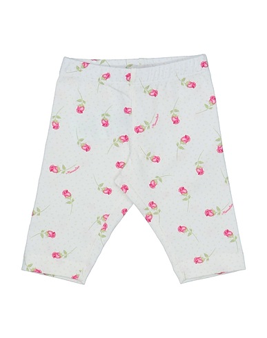 MONNALISA Leggings Ivory 90% Cotton, 10% Elastane