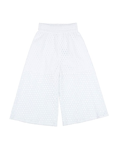 MONNALISA Casual trouser White 100% Cotton