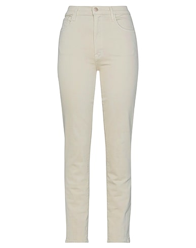 J BRAND Denim trousers Beige 94% Cotton, 4% Polyester, 2% Elastane