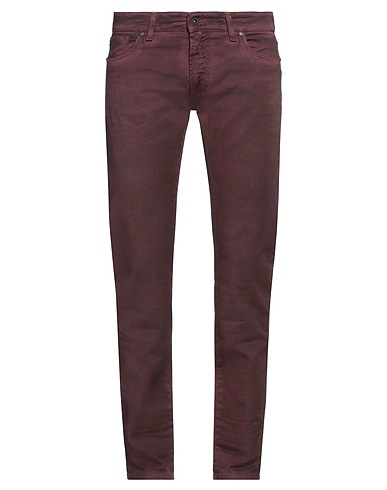 MESSAGERIE Casual pants Plum 98% Cotton, 2% Elastane