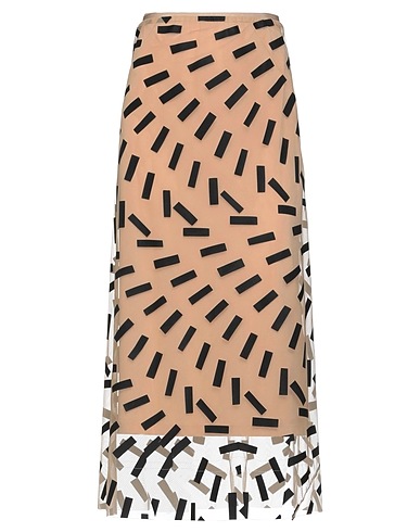 MAISON MARGIELA Midi skirt Beige 84% Polyamide, 16% Elastane