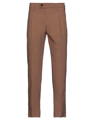 BRO SHIP Casual trouser Brown 97% Cotton, 3% Elastane