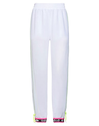 GAëLLE x LOTTO LEGGENDA Casual trouser White 100% Polyester