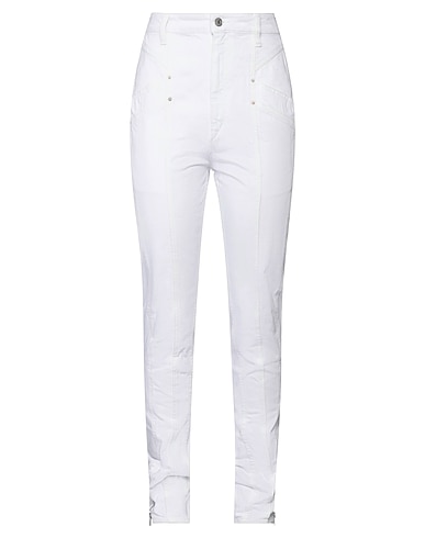 ISABEL MARANT Denim trousers White 100% Cotton