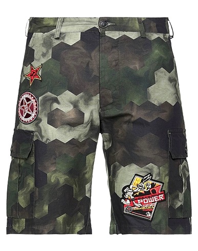 MOACONCEPT Shorts & Bermuda Military green 100% Cotton