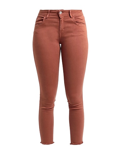 HAIKURE Denim trousers Tan 85% Cotton, 11% Polyester, 4% Elastane