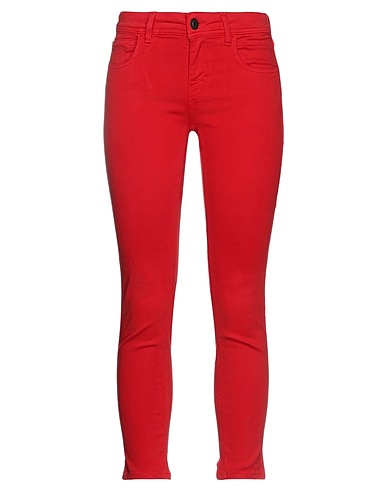HAIKURE Denim pants Red 85% Cotton, 11% Polyester, 4% Elastane