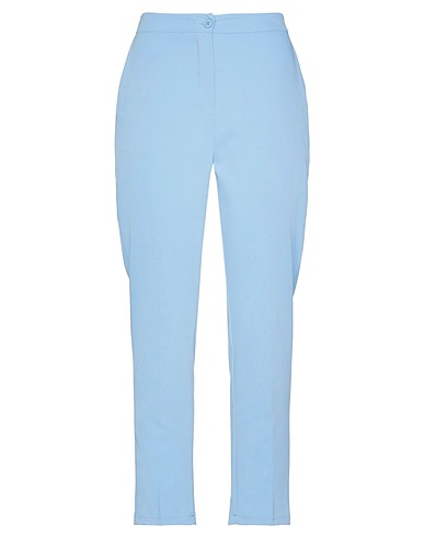 MOTEL Casual trouser Sky blue 78% Polyester, 18% Viscose, 4% Elastane