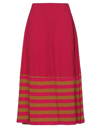 EMPATHIE Midi skirt Garnet 70% Cotton, 30% Linen