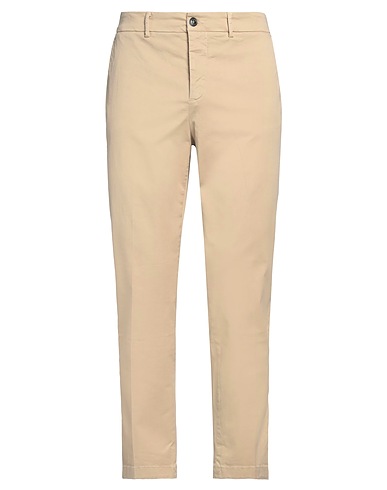 THE EDITOR Casual trouser Beige 97% Cotton, 3% Elastane