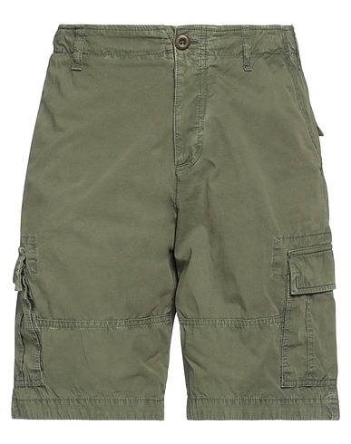 ROŸ ROGER'S Shorts & Bermuda Shorts VERDE MILITARE 100% Cotton
