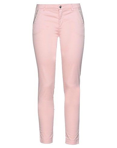 LIU •JO Casual trouser Pink 96% Cotton, 4% Elastane