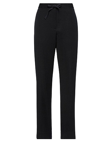 ANN DEMEULEMEESTER Casual trouser Black 58% Virgin Wool, 42% Cotton