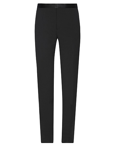 VERSACE Casual pants Black 100% Virgin Wool, Polyester