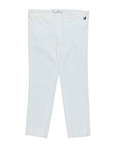 L:Ú L:Ú by MISS GRANT Casual trouser White 98% Cotton, 2% Elastane