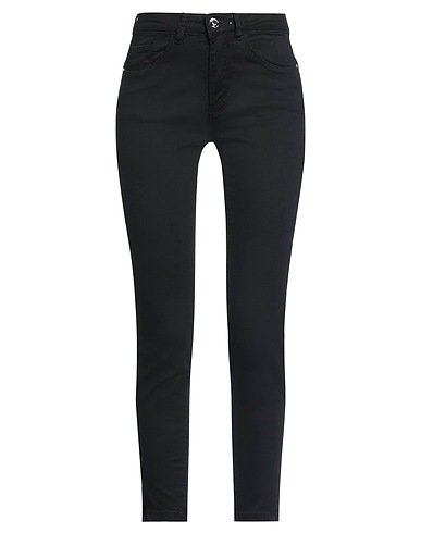NO SECRETS Denim trousers Black 97% Cotton, 3% Elastane