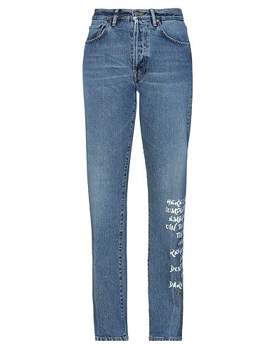 MOACONCEPT Denim trousers Blue 100% Cotton