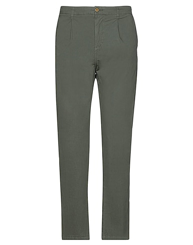 IMPURE Casual pants Military green 98% Cotton, 2% Elastane