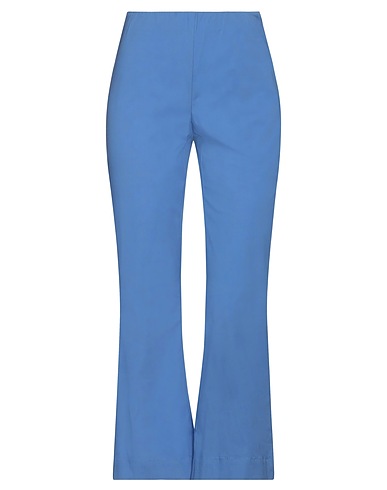 LIVIANA CONTI Casual trouser Pastel blue 64% Cotton, 31% Polyamide, 5% Elastane