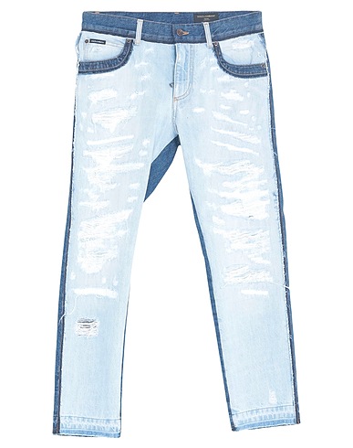 DOLCE&GABBANA Denim trousers Blue 100% Cotton