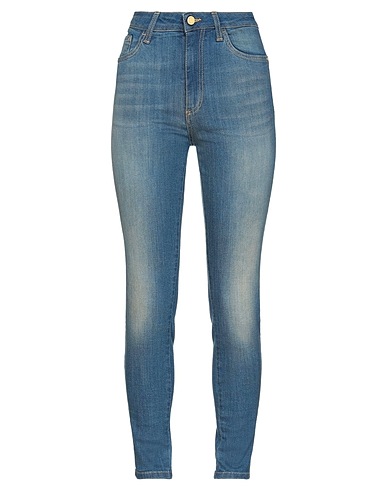 MANILA GRACE Denim trousers Blue 98% Cotton, 2% Elastane