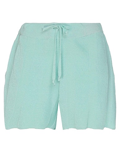 ANTONELLA RIZZA Shorts y Bermudas Verde claro 80% Metal, 20% Nailon