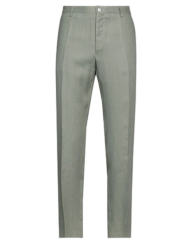 DOLCE&GABBANA Casual trouser Military green 100% Linen