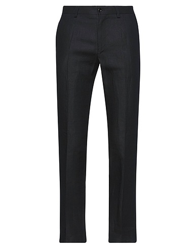 DOLCE&GABBANA Casual pants Black 100% Linen