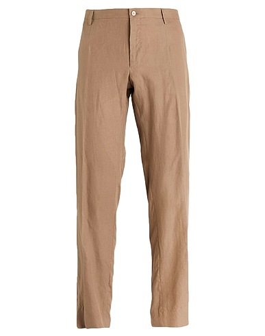 DOLCE&GABBANA Casual παντελόνι Καμηλό 100% Λινό