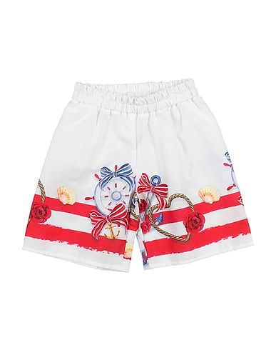 MONNALISA Shorts & Bermuda White 100% Cotton