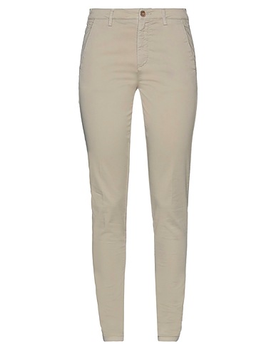 40WEFT Casual pants Beige 98% Cotton, 2% Elastane