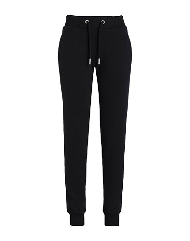 SUPERDRY Pantalone VINTAGE LOGO EMB JOGGER Nero 74% Cotone, 26% Poliestere