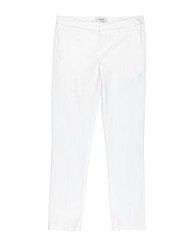 DONDUP Pantalone Bianco 96% Cotone, 4% Elastan