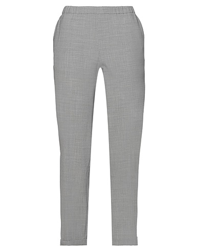 QL2  QUELLEDUE Casual trouser Grey 75% Virgin Wool, 23% Polyamide, 2% Elastane
