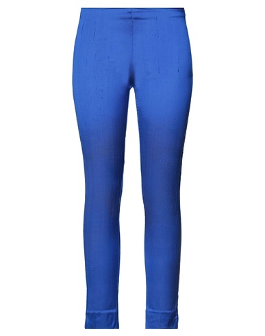 P.A.R.O.S.H. Casual pants Bright blue 83% Silk, 13% Polyamide, 4% Elastane