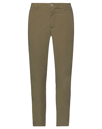 TELERIA ZED Casual trouser Military green 97% Cotton, 3% Lycra®