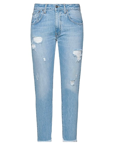 (+) PEOPLE Denim trousers Blue 100% Cotton