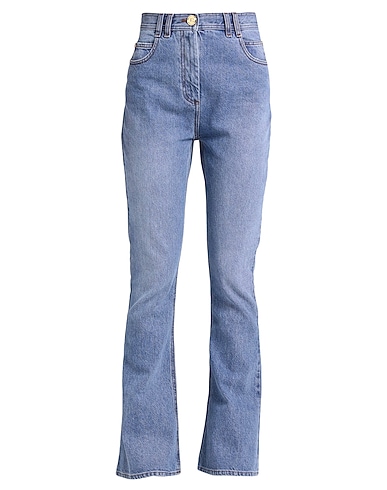BALMAIN Denim pants Blue 100% Cotton