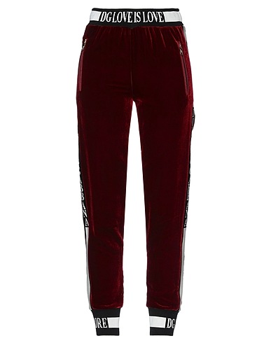 DOLCE&GABBANA Casual trouser Brick red 82% Viscose, 18% Silk