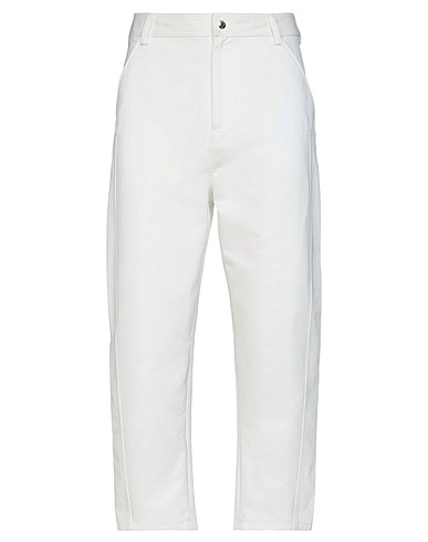 VALENTINO GARAVANI Casual trouser White 100% Cotton, Polyamide