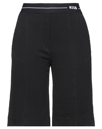 MSGM Shorts & Bermuda Nero 85% Viscosa, 15% Poliammide