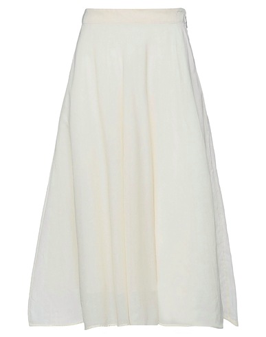 MSGM Midi-Rock Elfenbein 100% Baumwolle